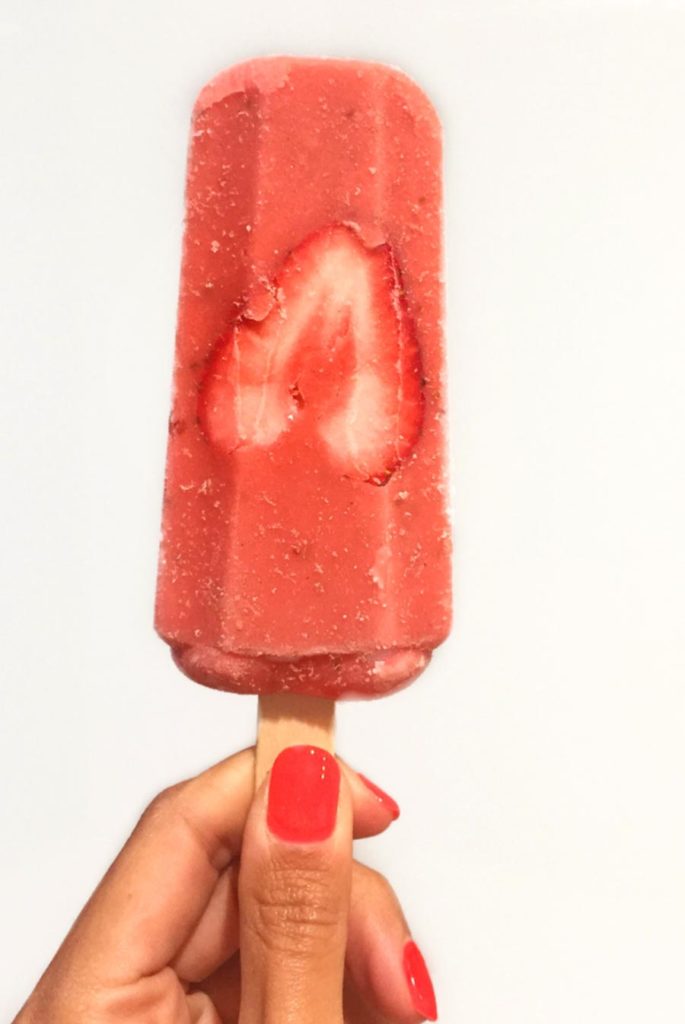 Strawberry popsicle