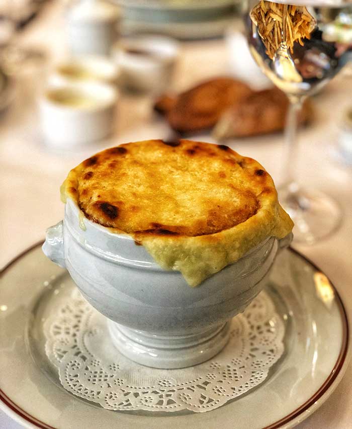 French onion soup , Bouchon, Napa Valley