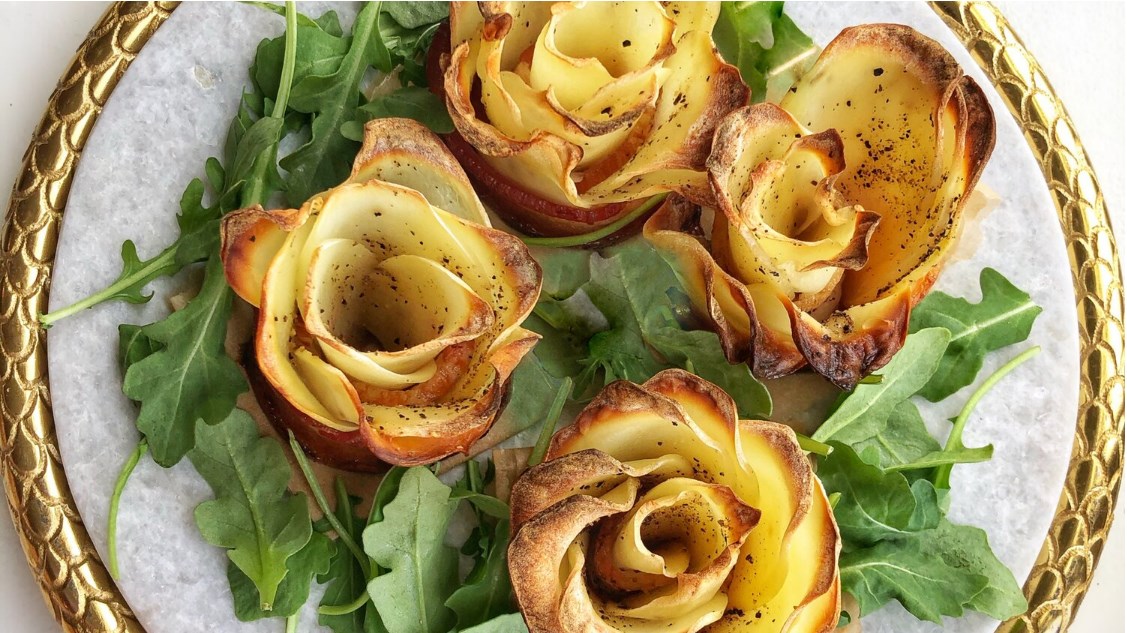 Bacon and Potato Roses